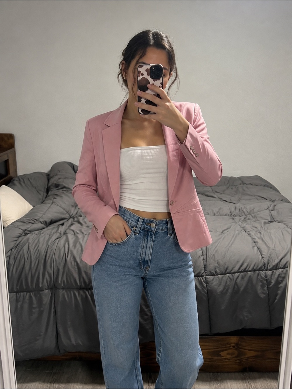 New York & Company 7th Avenue Pink Blazer Size 18